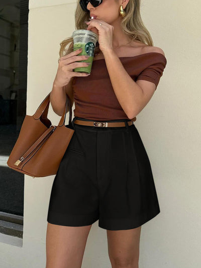 Vittoria- Mid-Waist Shorts