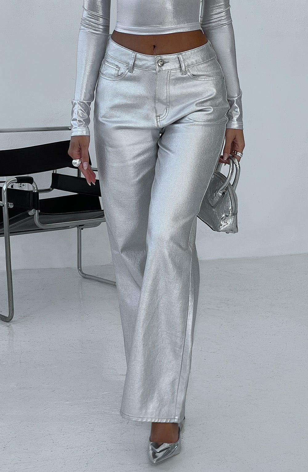 Lara- Silver Pant