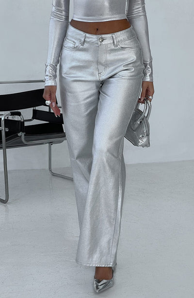 Lara- Silver Pant