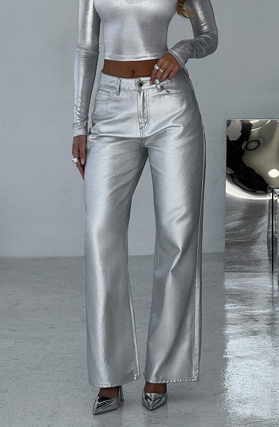 Lara- Silver Pant